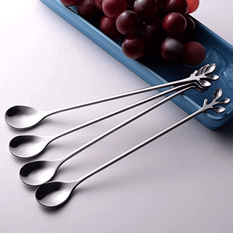 3 Piezas Set De Cucharas Para Cocinar Con Mango Largo De Acero