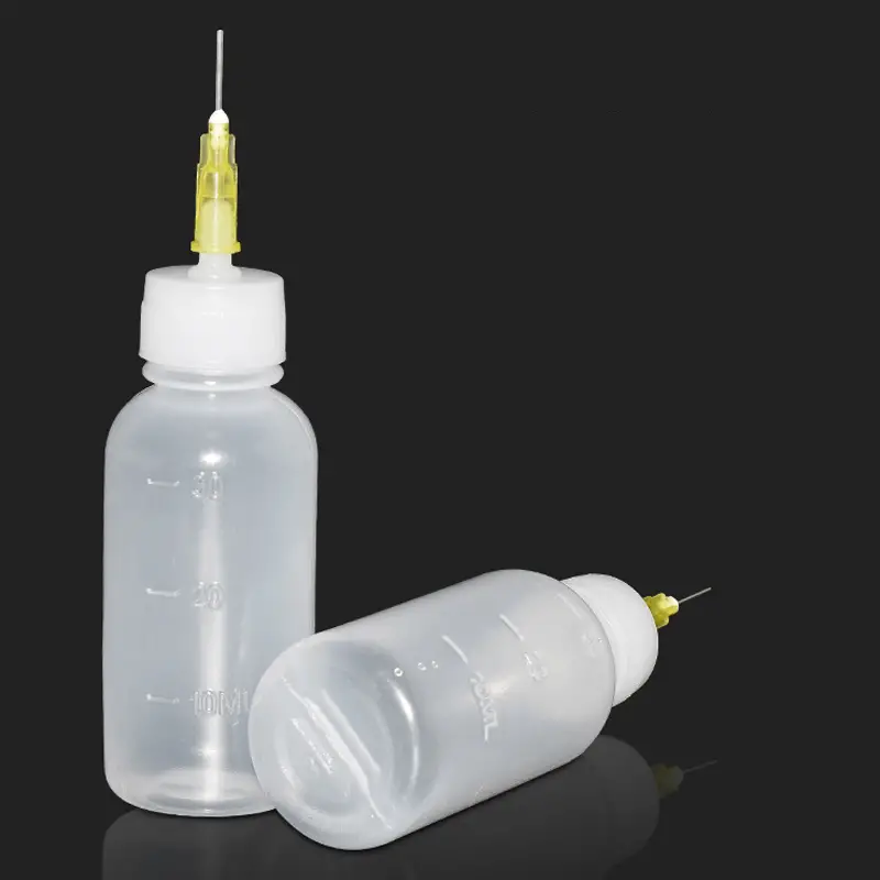 2pcs 30ML/50ML Dispensing Bottle With Syringe Needle Multifunction Glue  Alcohol Paint Bottle DIY Model Making Crafts Projects