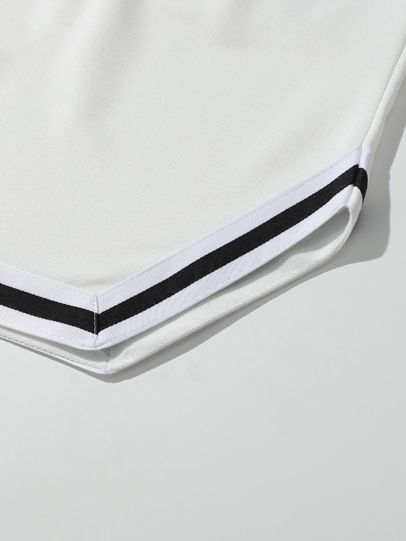 Men's Stripe Comfy Shorts with Elastic Waist for Summer