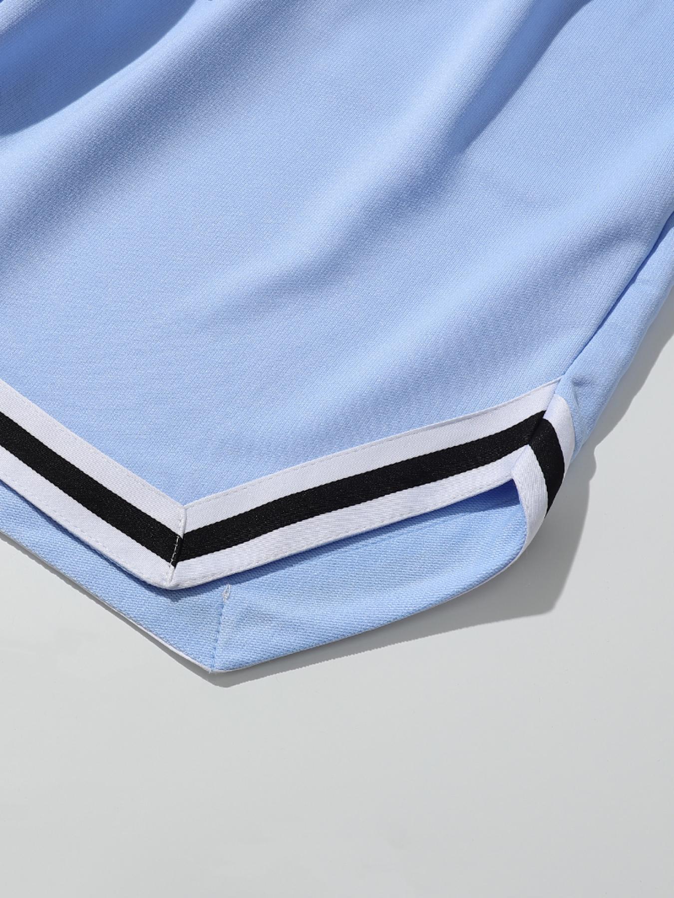 Men's Stripe Comfy Shorts with Elastic Waist for Summer