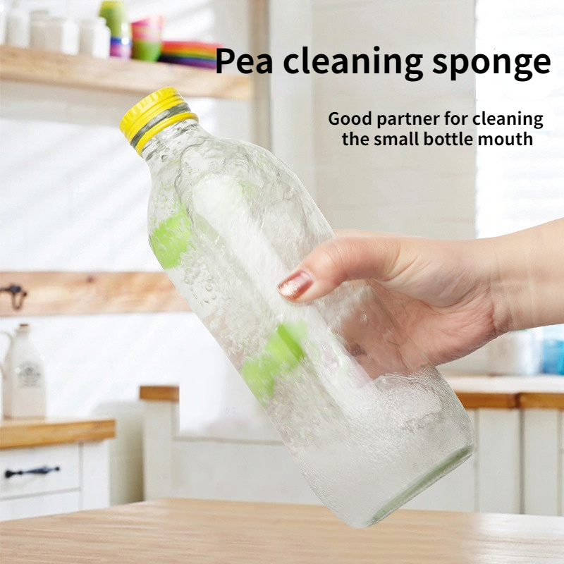 Pea Cleaning Wipe Glass Bottles Milk Bottles Magic Sponge Wipe Peas Brush  Hair Beans Clean Sponge