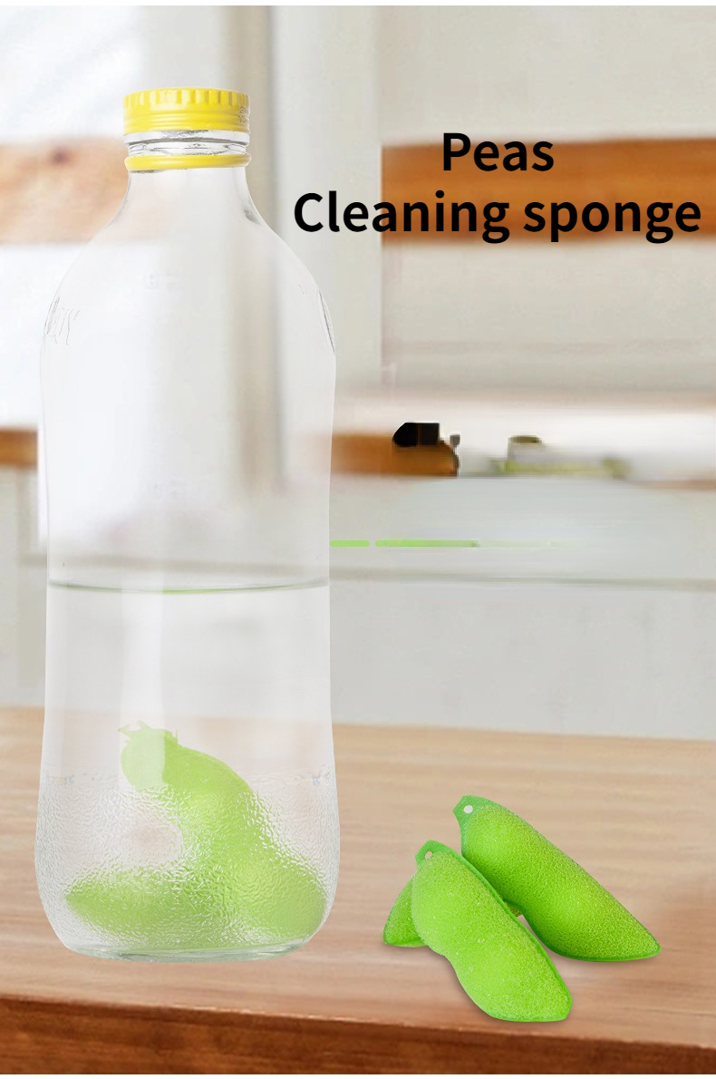 Pea Cleaning Wipe Glass Bottles Milk Bottles Magic Sponge Wipe