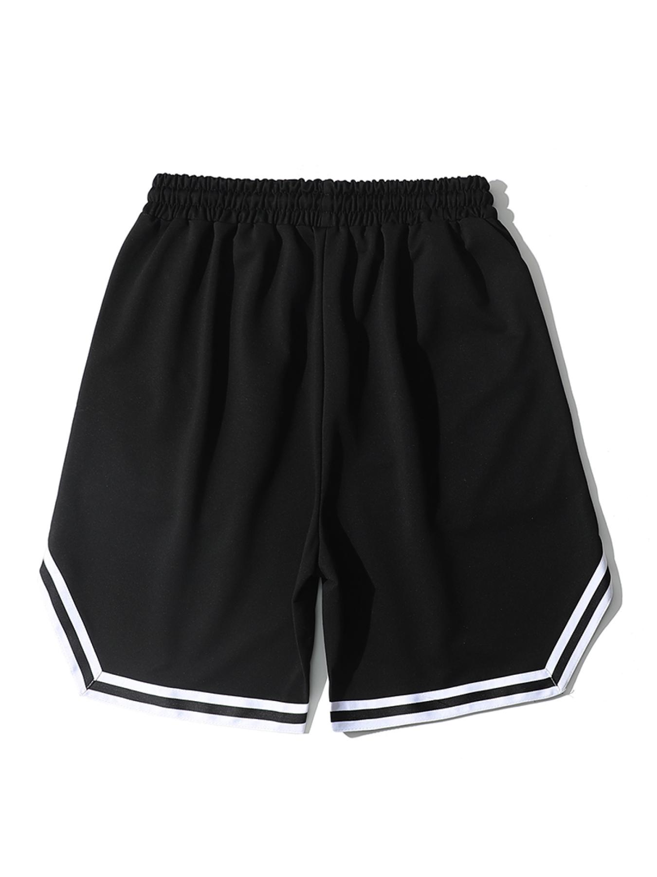 LA 58 Stripe Comfy Shorts Men's Elastic Waist Drawstring S