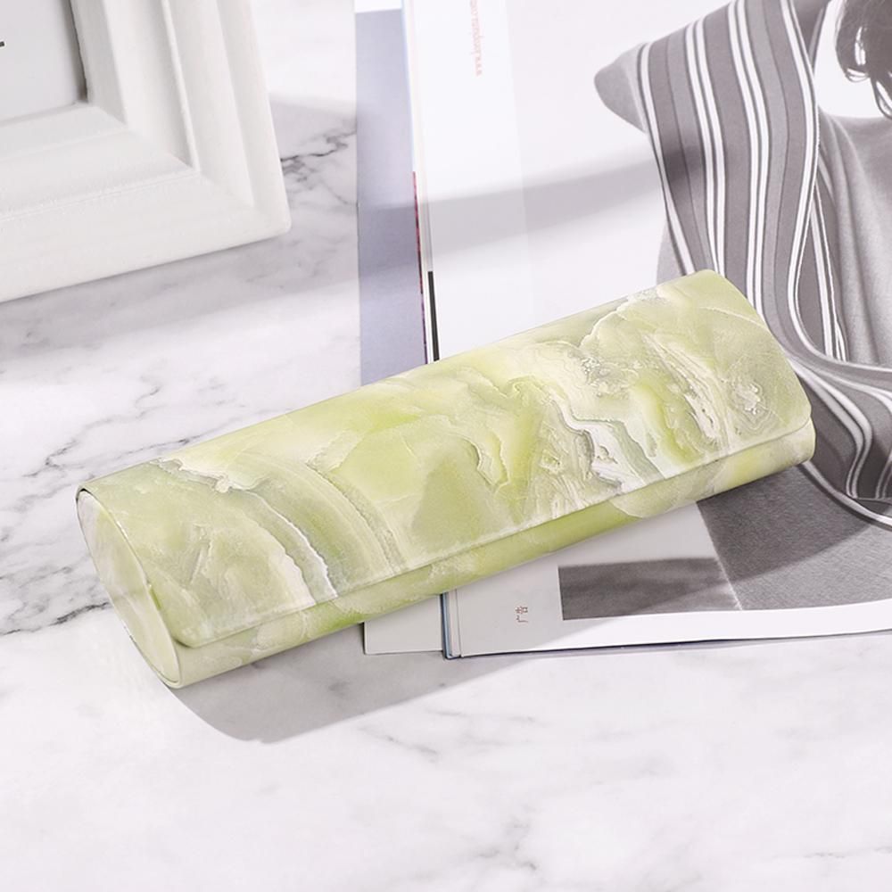 Marble Pattern Magnetic Glasses Case Waterproof PU Portable