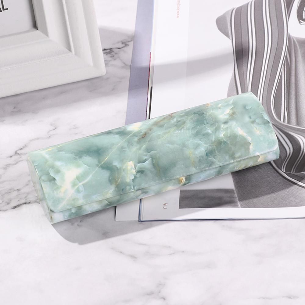 Marble Pattern Magnetic Glasses Case Waterproof PU Portable