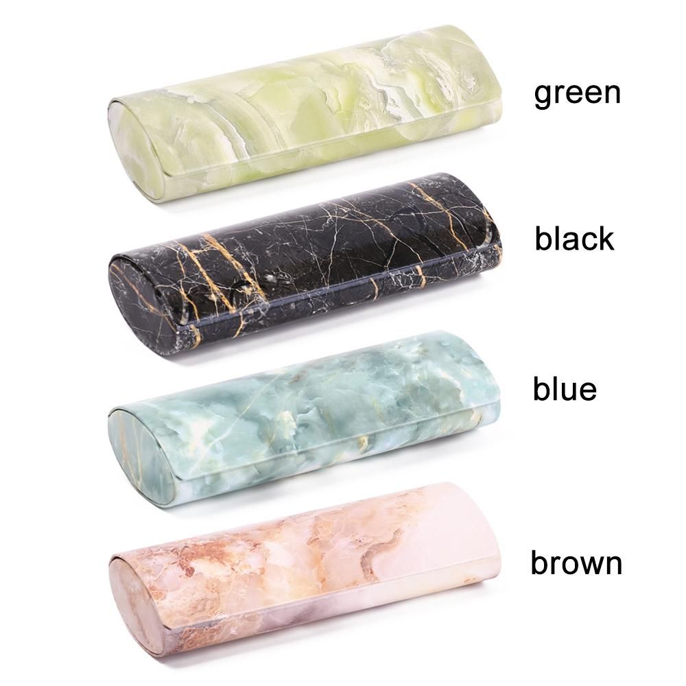 Marble Pattern Magnetic Glasses Case Waterproof PU Portable