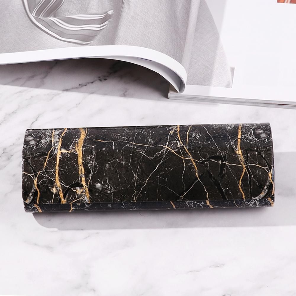Marble Pattern Magnetic Glasses Case Waterproof PU Portable
