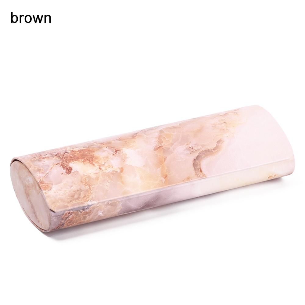Marble Pattern Magnetic Glasses Case Waterproof PU Portable