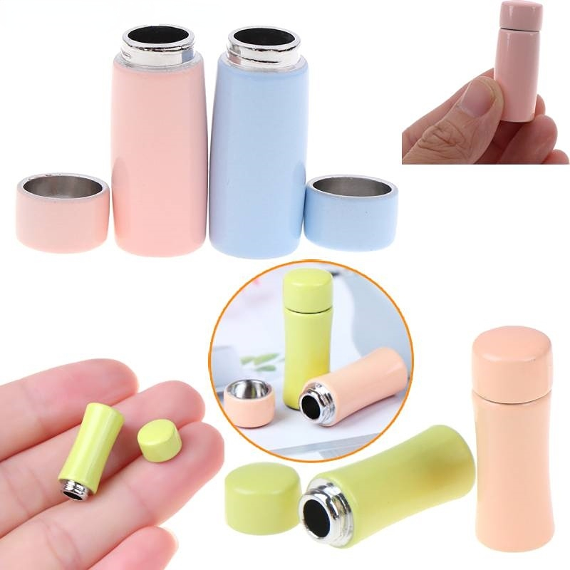 Stainless Steel Perfume Bottle Case Metal Travel Portable Mini