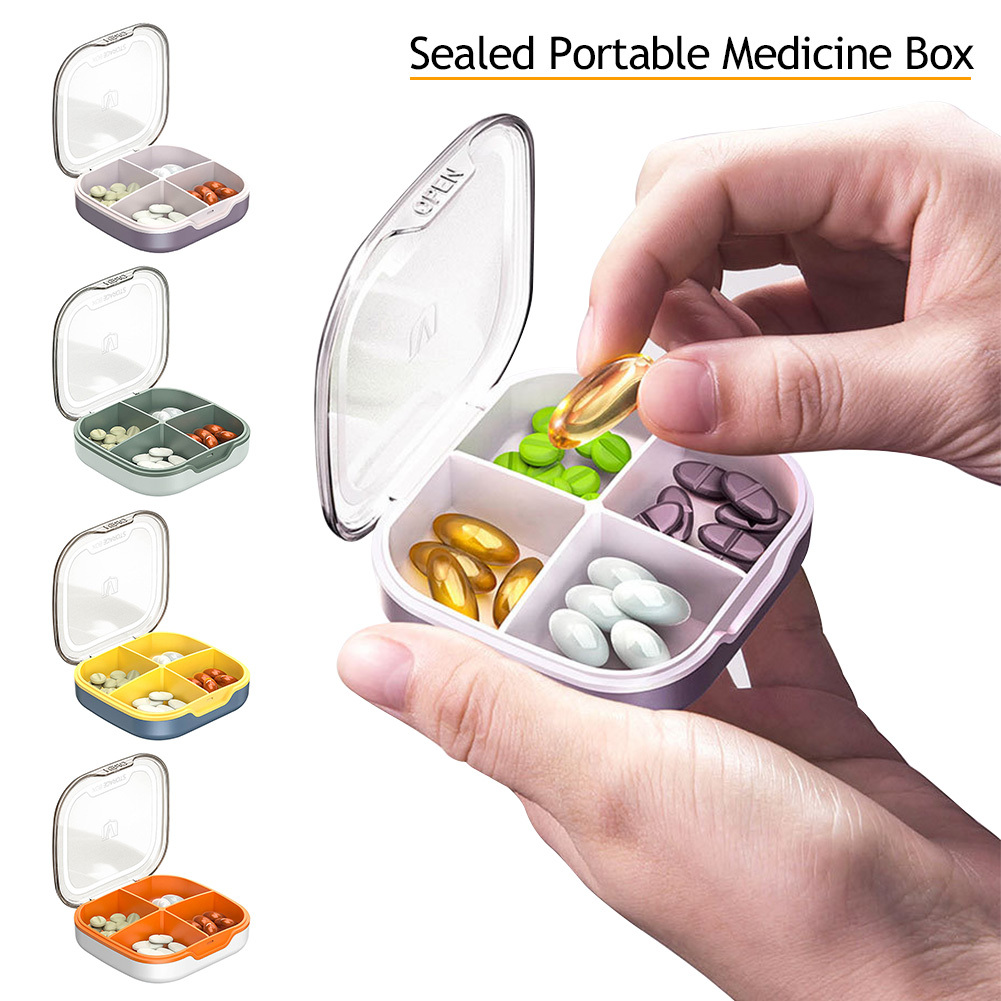 Travel Pill Organizer 6 compartment Portable Airtight - Temu