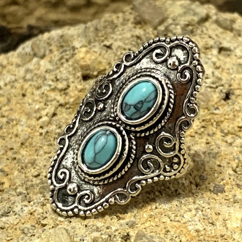 Vintage mens store turquoise rings