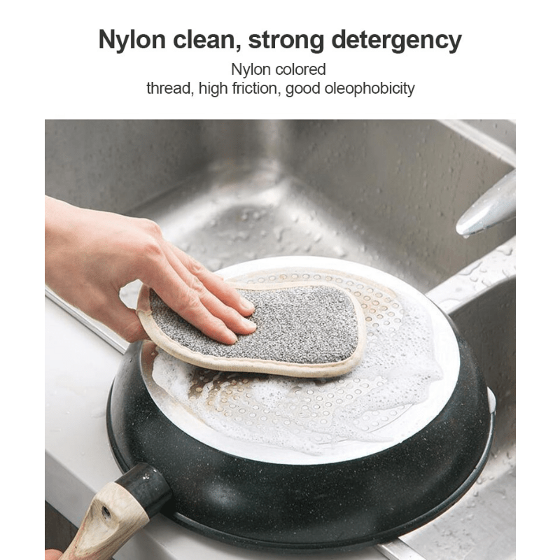 Double Sided Dishwashing Sponge Kitchen Cleaning Towel Kitchenware Brushes  Anti Grease Wiping Rags Absorbent Washing Dish Cloth