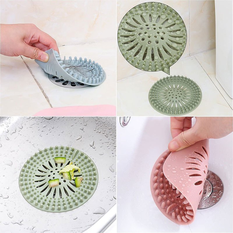 Bathroom Drain Hair Catcher Bath Stopper Plug Sink Strainer Filter