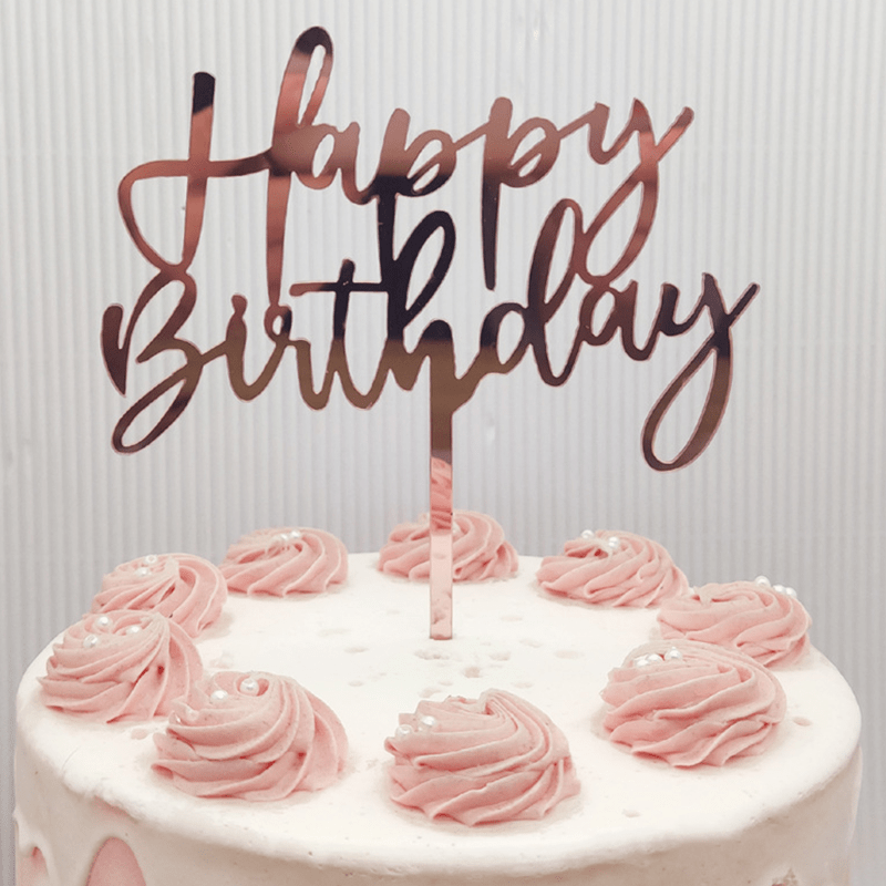 Happy Birthday Cake Topper Lettera Acrilica Cake Toppers Articoli