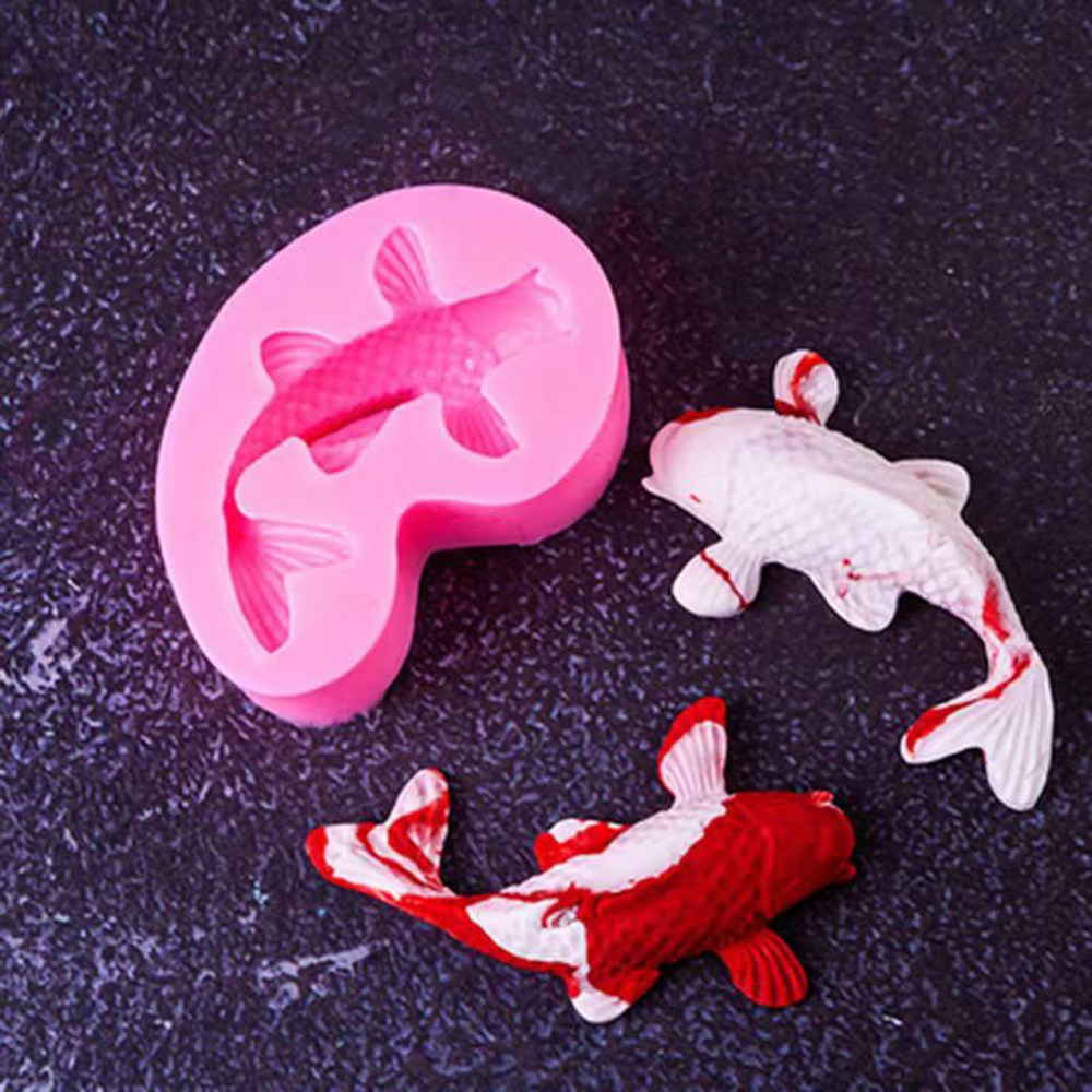 3D Koi Fish Silicone Mold DIY Goldfish Epoxy Resin Pendant Charms Jewelry  Making Clay Plaster Crafts Cake Decor Fondant Mold - AliExpress