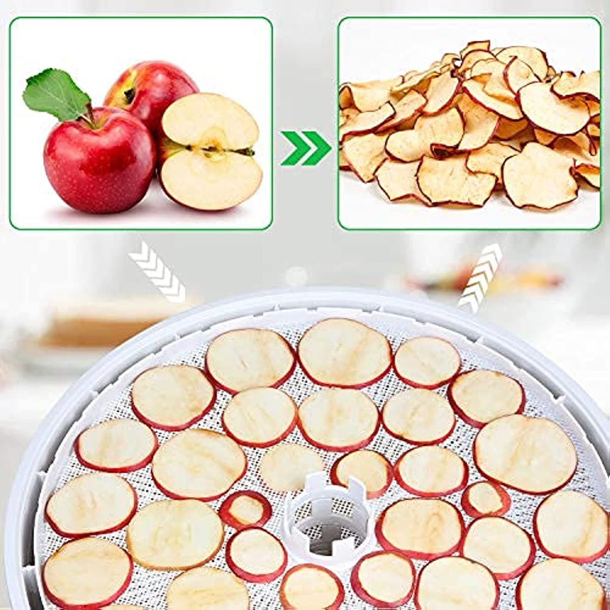 Silicone Dehydrator Sheets, 6 PCS Non-stick Fruit Dehydrator Mats, Reusable  Baking Mat For Fruit Dryer Steamer Liners 14 Inch