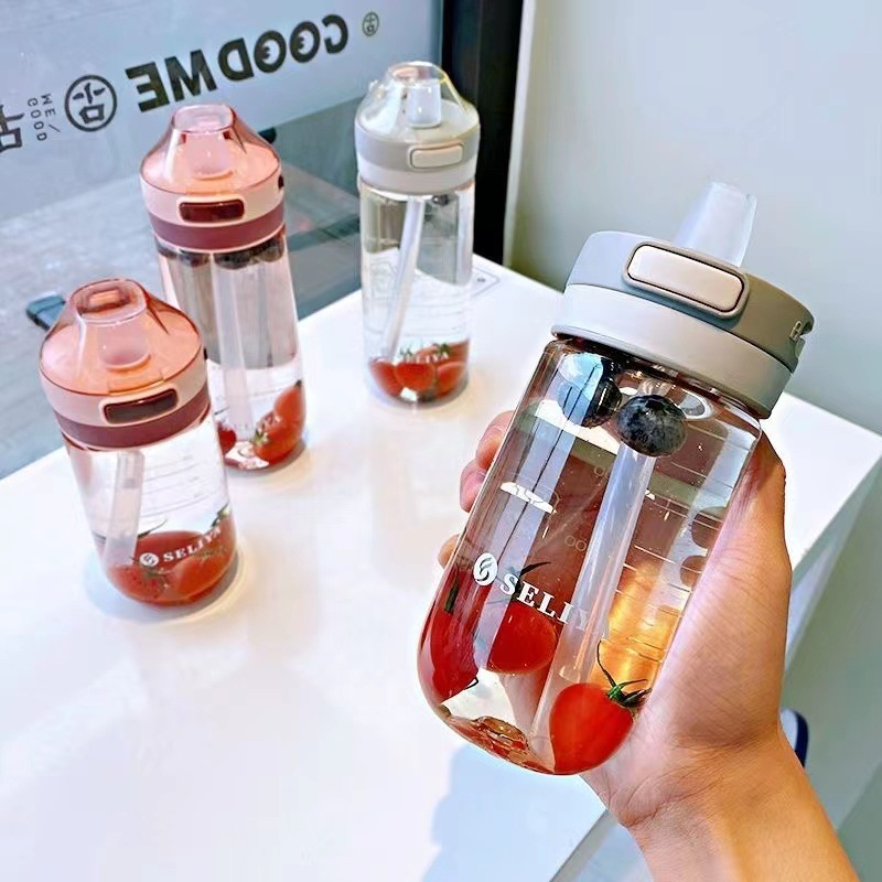 Cute And Convenient Mini Water Bottle Clear Plastic Cup For - Temu