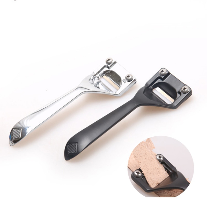 Leather Cutting Knife Cutter Leather Skiving Machine DIY Tool Skiver  Trimming Knife Sharp High Speed Steel Wooden Handle