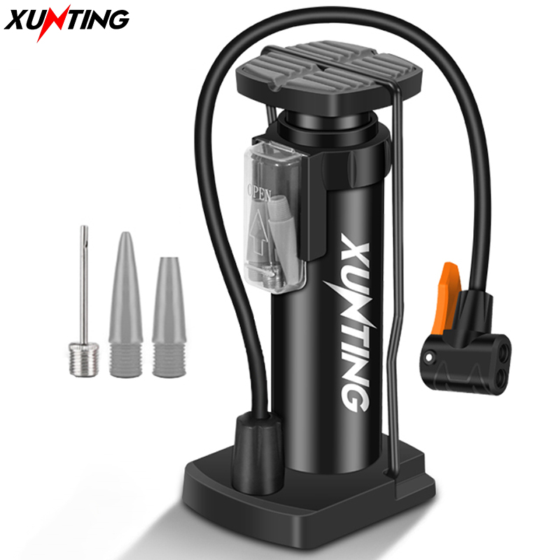 

Ultra-light Bike Pump With Pressure Gauge - Inflates Mtb And Road Bikes, Schrader And Presta Compatible, Max 140 Psi - Compact And Portable Cycling Inflator