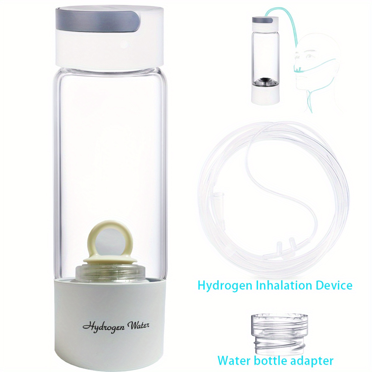 H2Life Hydrogen Rich Water Generator Bottle DuPont SPE PEM Dual Chamber  Technology H2 Maker lonizer Electrolysis Cup Max 3700ppb