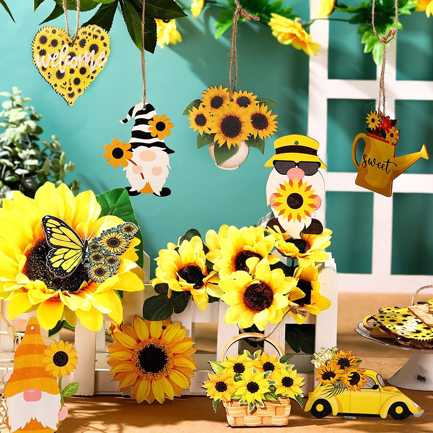 Sunflower Party Decorations Sunflower Garland Banners Sunflower Party  Streamer Summer Sun Flower Hanging Decorations For Baptism Birthday Wedding  Party Supplies - Temu