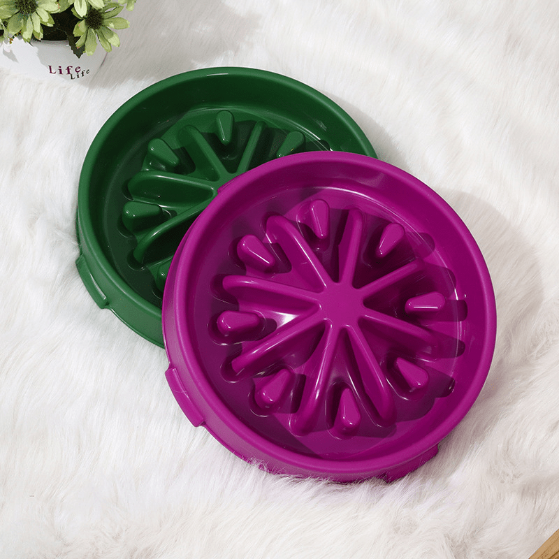 Anti spill Slow Feeder Dog Water Bowl With Non slip Base And - Temu