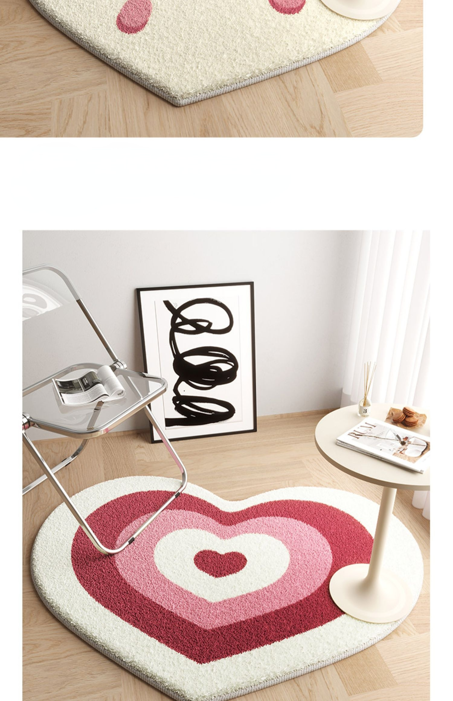 Heart-shaped Rug Stoppers - Anti-slip Carpet Pads For Tile, Wood, And Area  Rugs - Prevents Sliding And Slipping - Easy To Install And Use - Temu Japan