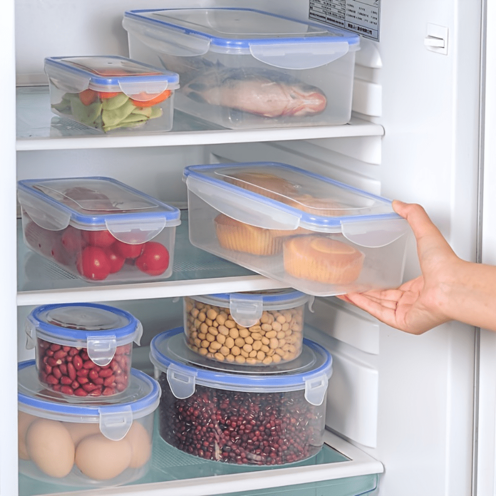 Airtight Food Storage Containers With Lids, Plastic Containers For Meat  Fruit Vegetables Storage, Leakproof Stackable Kitchen Containers, Freezer,  Microwave, Dishwasher Safe And Bpa-free, Kitchen Accessories - Temu