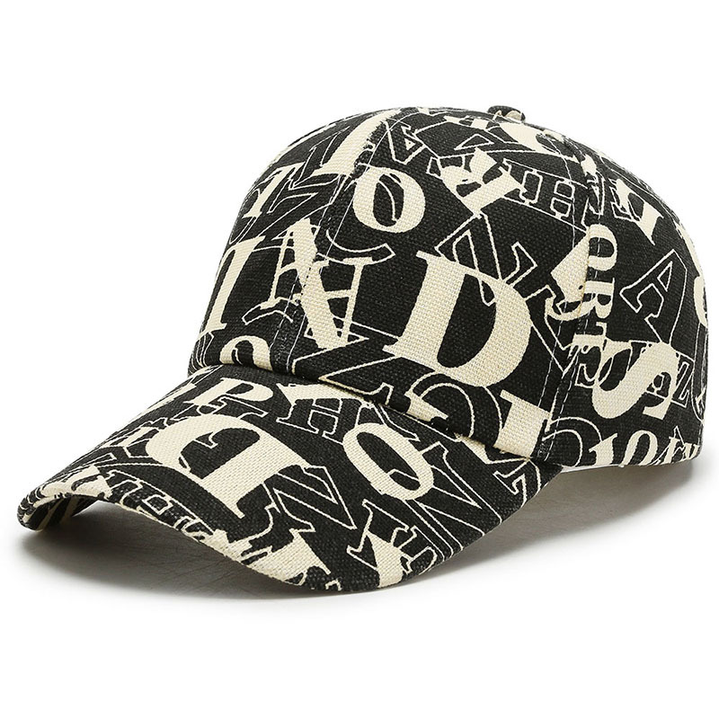 New Fashion Graffiti Printed Baseball Outdoor Cotton Sun Hat Men