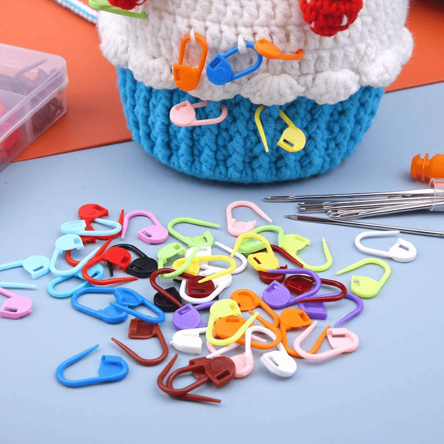 Conjunto Marcadores Puntadas Tejer Crochet Cierre Aguja - Temu Chile