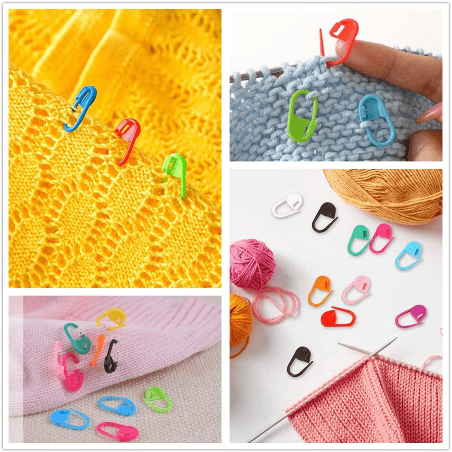 Stitch Markers, 150 Pcs Stitch Markers Knitting, 10 Colors Stitch