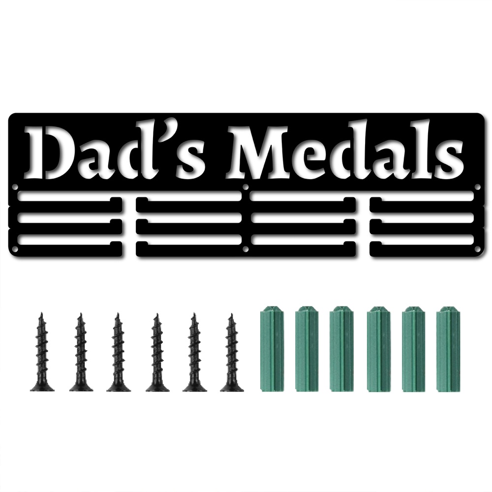 Comprar Colgador de exhibición de medallas montado en la pared, ganchos de  Metal con temática deportiva, soporte para medallas con marco de pared