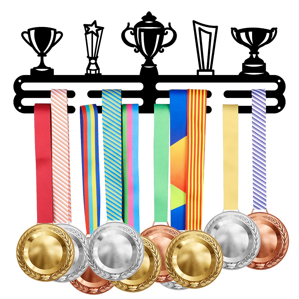 Vitrina de medallas, marco de exhibición de medallas de madera, marco de  fotos de 6 x 8 pulgadas, exhibición de medallas para exhibición de medallas