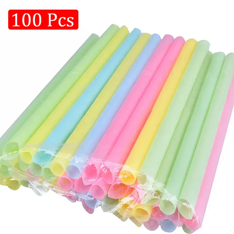Durable Multicolor Plastic Straws For Drinks And Juices - Perfect For  Outdoor Camping And Disposable Use - Temu