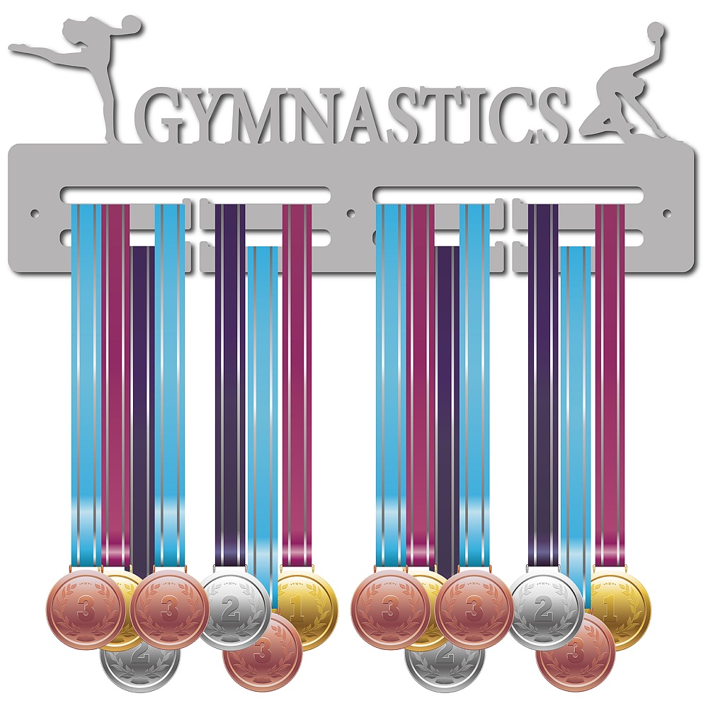 Médailles en Acier Inoxydable Porte-Médailles de Sport Médailles Noires Présentoir  Médailles Présentoir 