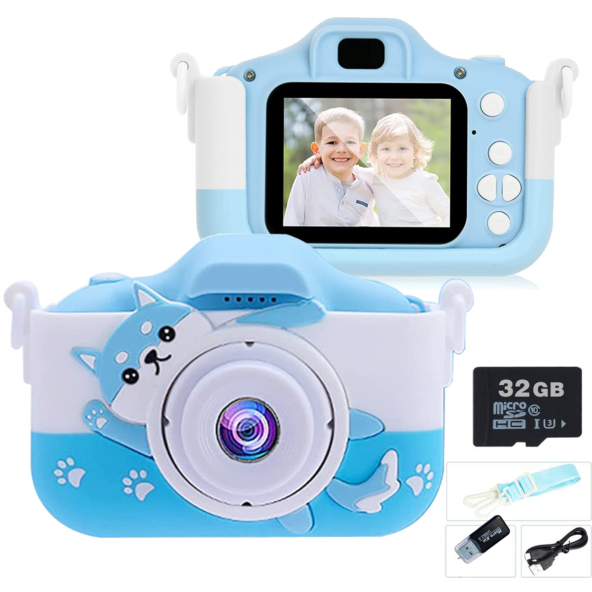 Appareil photo pour enfants, fhd 1080p appareil photo numérique