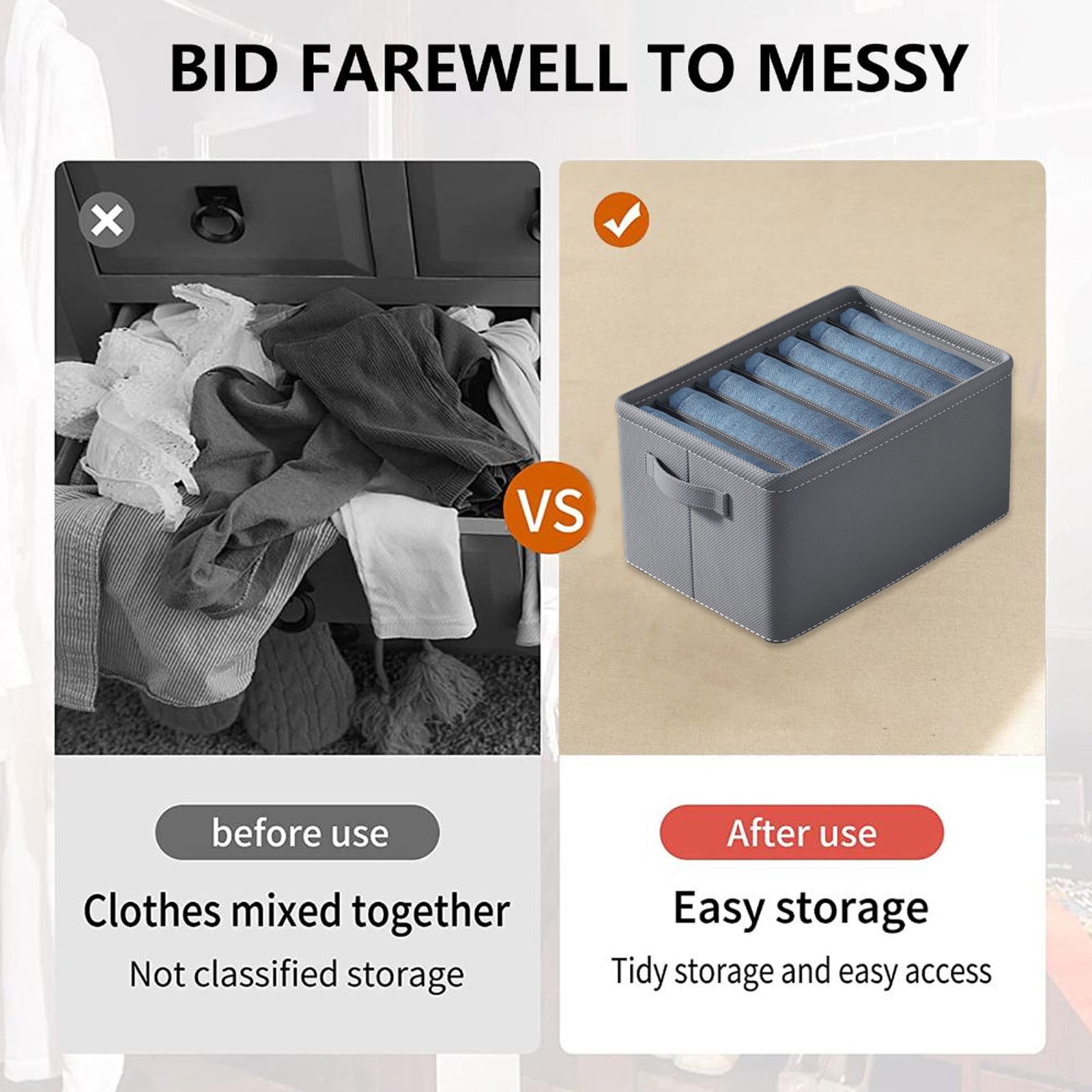 Minimalist Storage Box Lightweight Clothes Container Foldable Organizer