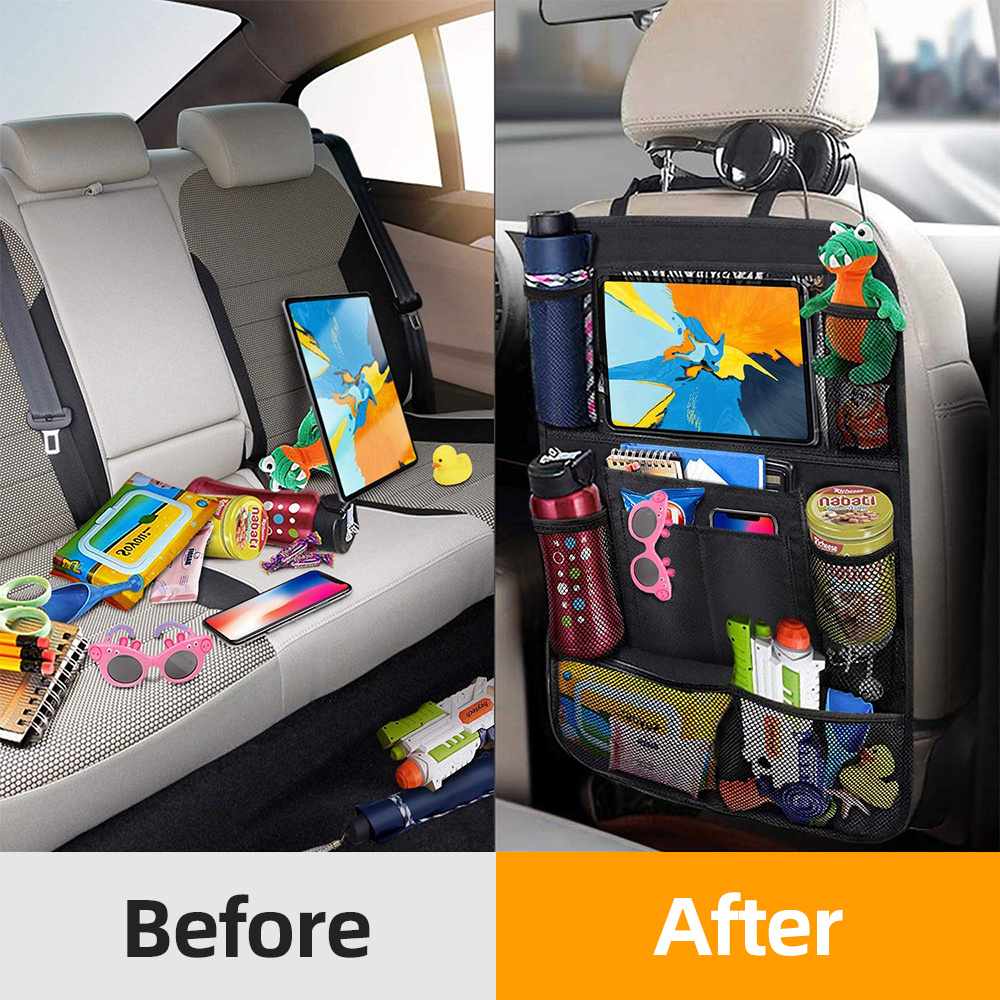 Car Backseat Organizer Touch Screen Tablet Holder Auto Back - Temu