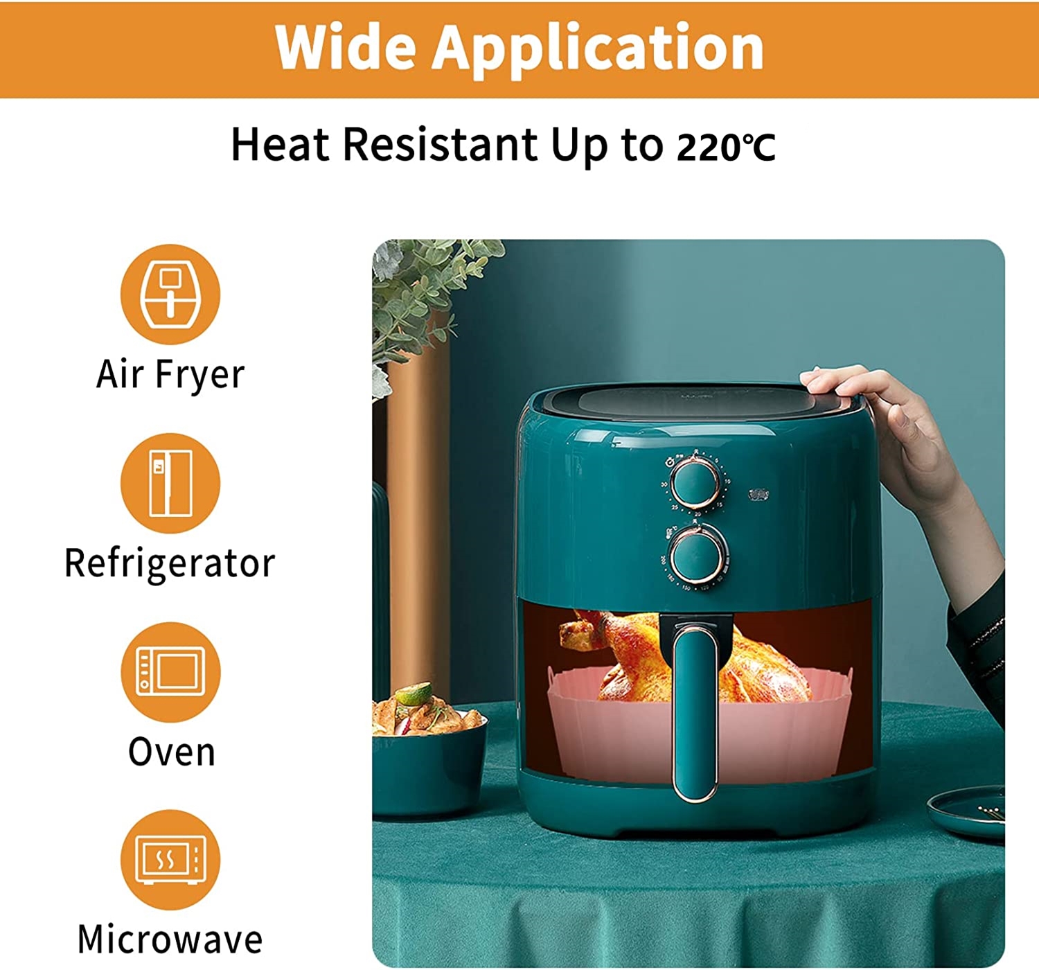 Upgrade Your Air Fryer With Reusable Silicone Liners Perfect - Temu