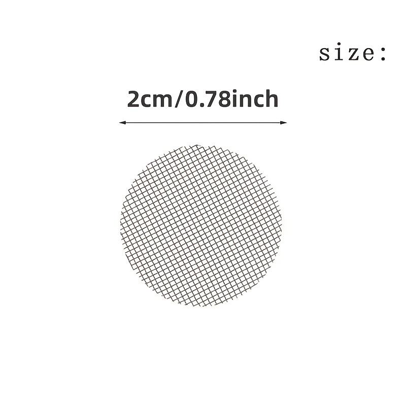 50pcs 20mm/0.78 Filtro Pipa In Acciaio Inossidabile Schermi - Temu Italy