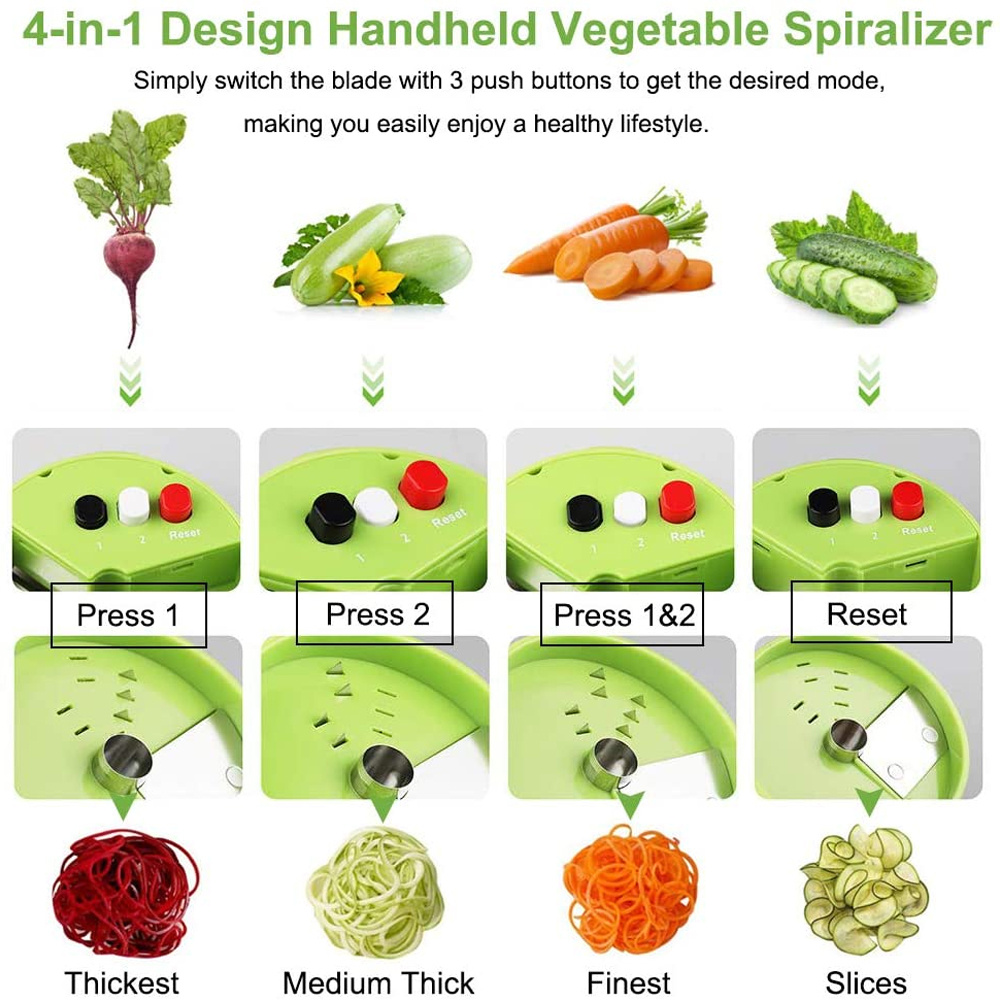 Vegetable Spiralizer Manual Zucchini Noodle Maker Zoodles - Temu
