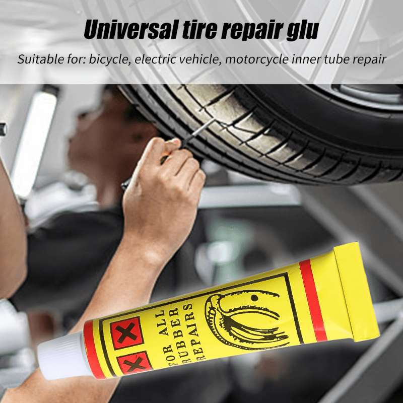 Réparation de pneu de voiture Réparation de caoutchouc Colle spéciale  Réparation de pneus de moto Réparation de pneus Fissure de pneu en  plastique noir fort Colle de réparation de pneu