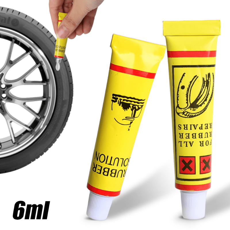 1/2/4pcs Tire Repair Glues Inner Tube Puncture Repair Glue Automobile  Motorycle Tyre Repair Glue Rubber Cold Patch Solution Tool