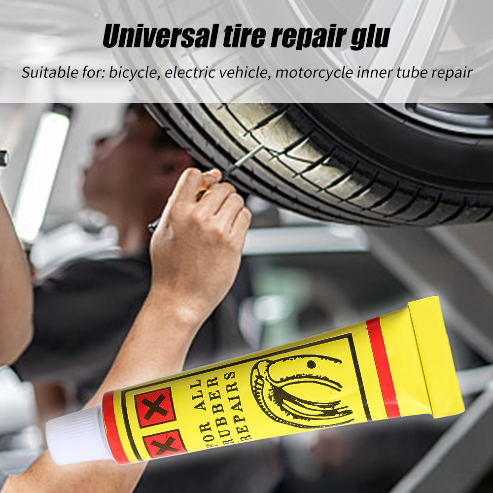 Loolifl Tire Repair Glue For Car, Motorcycle, Bicycle, Wheel, Puncture,  Crack, Pinhole, Sealer, Super Strong Adhesive Rubber Repair Glue