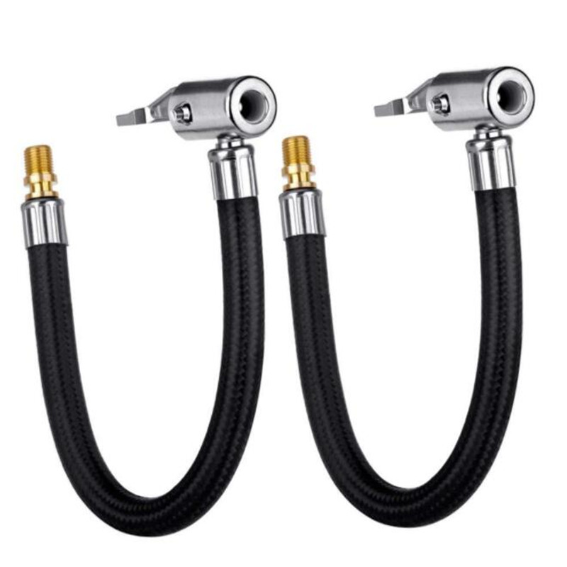 Yeepeo Valve Extension Set, 24 cm Tyre Inflator Hose with 2 Pieces 8 mm Car  Valve Lever Plug Air Chuck Tyre Inflation Hose Car Valve Adapter for Car  Bicycle Motorcycle Compressor : : Automotive