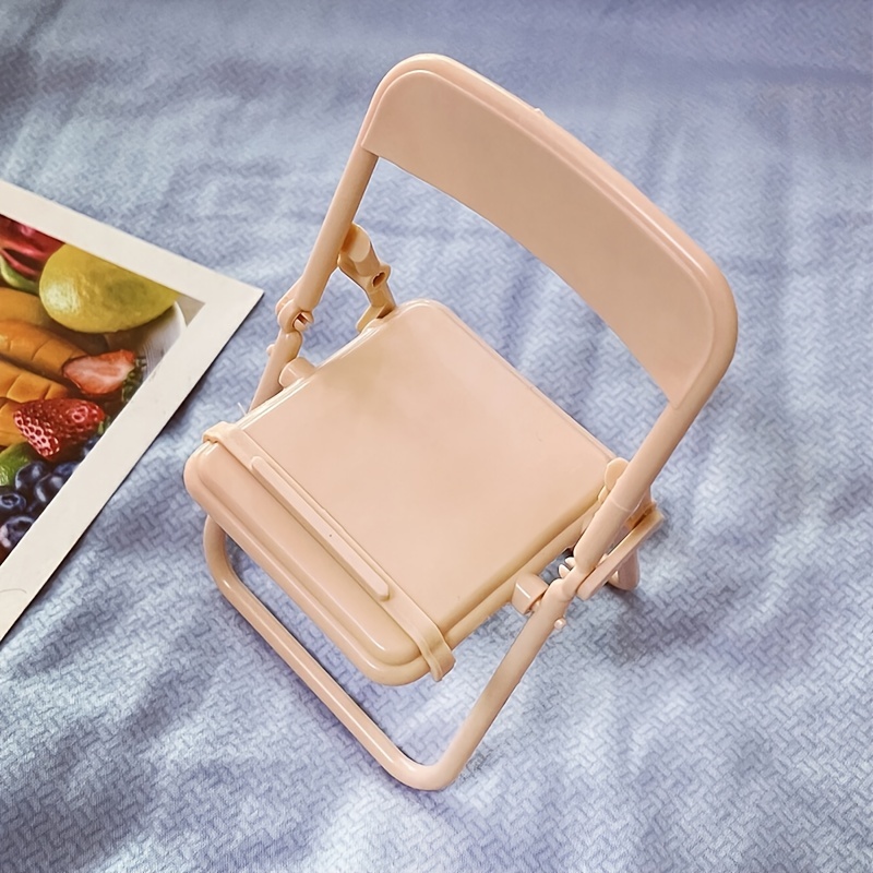 Desktop Cell Phone Holder Cartoon Folding Chair Shape Stand Temu