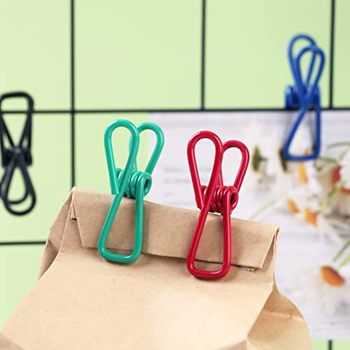  Bag Clips, 8pcs Chip Clips for Food Packages, Assorted