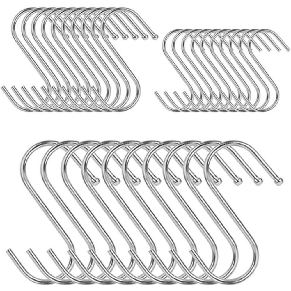 Small Iron S Hooks (5pcs)