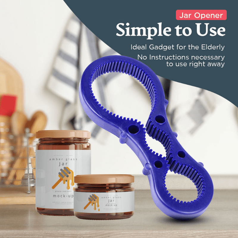  Jar Opener - Perfect Kitchen Gadget for Seniors and