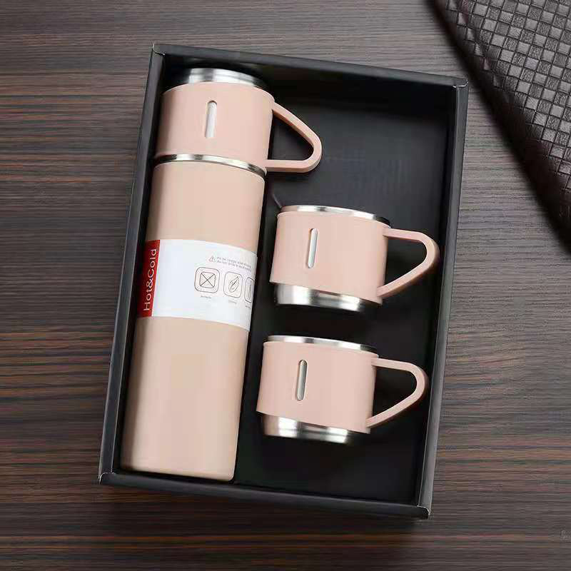 2023 Double Stainless Steel Vacuum Flask 400ML Coffee Mug Leak-Proof Thermos  Travel Thermal Cup Water Bottle For Gift